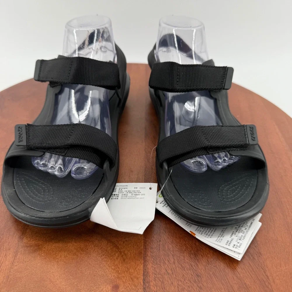 Crocs Swiftwater Expedition Sandal Black Adjustable Sport Water Shoe Mens 8